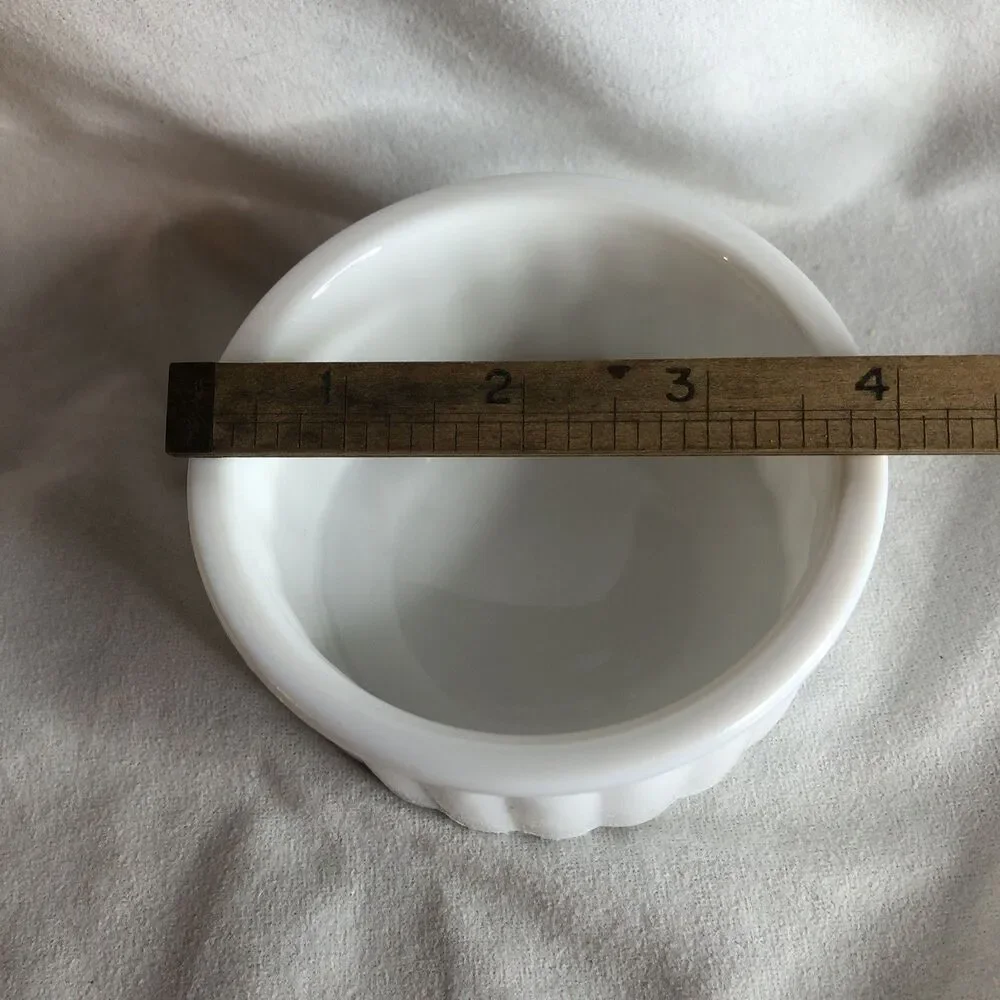 Hearth Hand Magnolia WHITE MILK GLASS TRINKET DISH Target RIB Catchall New